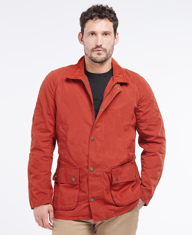 Men's Barbour Ashby Casual Jackets Orange | PATUQY-538