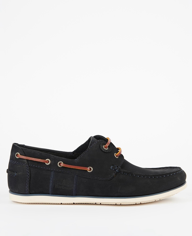 Men's Barbour Capstan Loafers Navy | SHLEIX-145