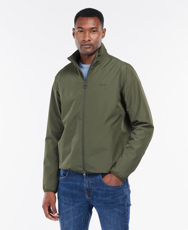 Men's Barbour Korbel Waterproof Jackets Olive | UDASMN-407