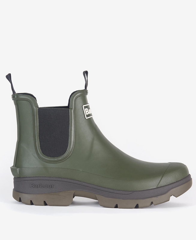 Men's Barbour Nimbus Boots Olive | NAOQCI-923