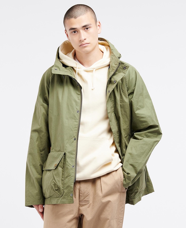 Men's Barbour x Ally Capellino Ernest Casual Jackets Olive | XUVTCF-963