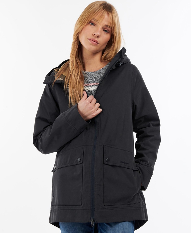 Women's Barbour Armeria Waterproof Jackets Navy | BYAQJK-725