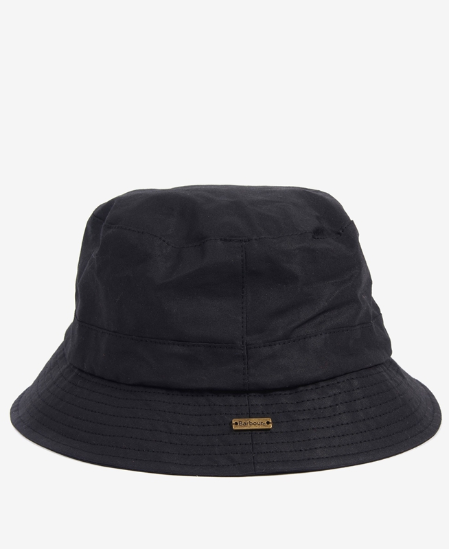 Women's Barbour Dovecote Bucket Hats Black | PFMSYW-371