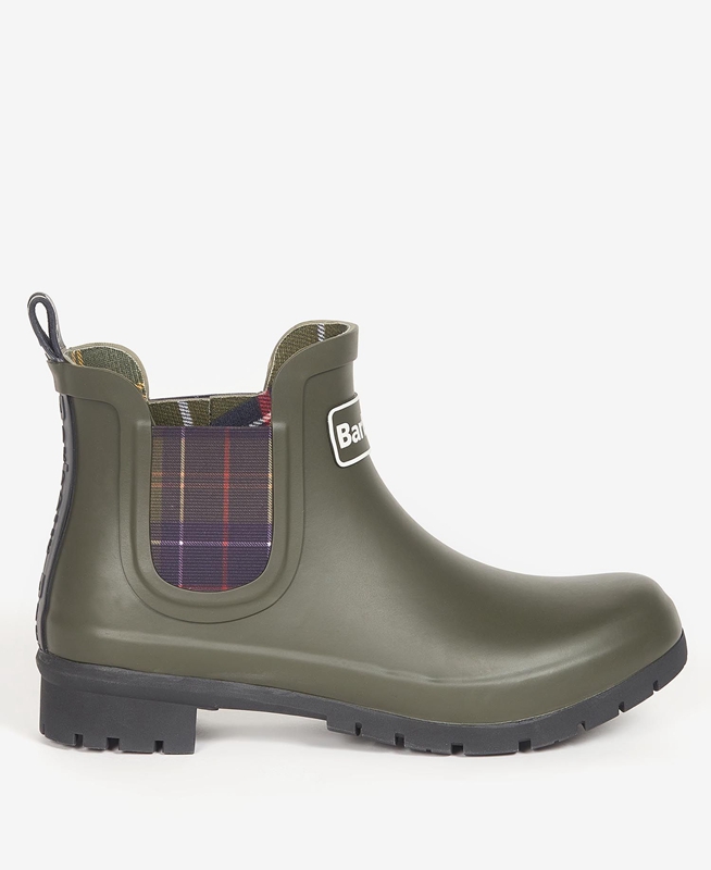 Women's Barbour Kingham Boots Olive | GSPYNJ-391