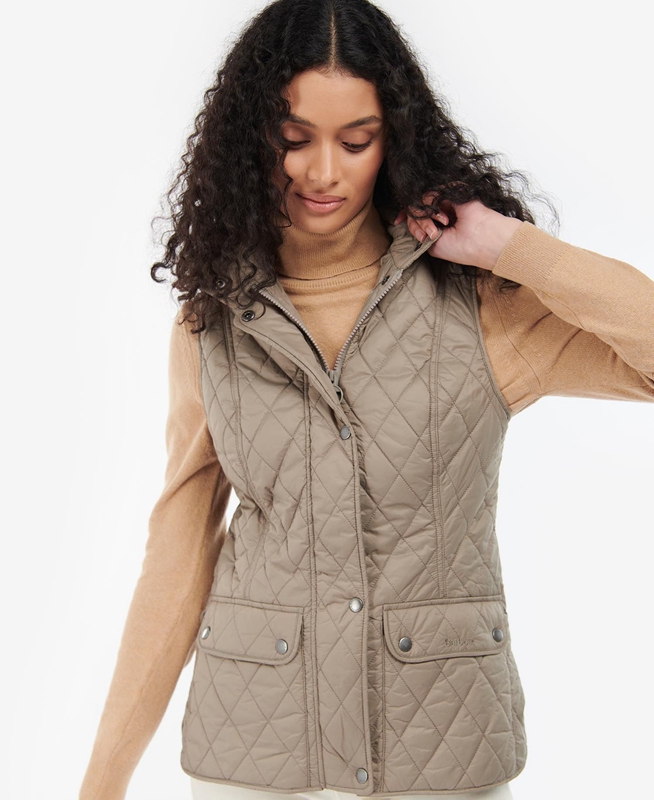 Women's Barbour Otterburn Vest Grey | SEMPUK-290