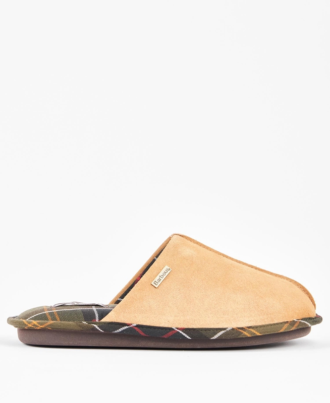 Women's Barbour Simone Slippers Yellow | OWFAHM-378