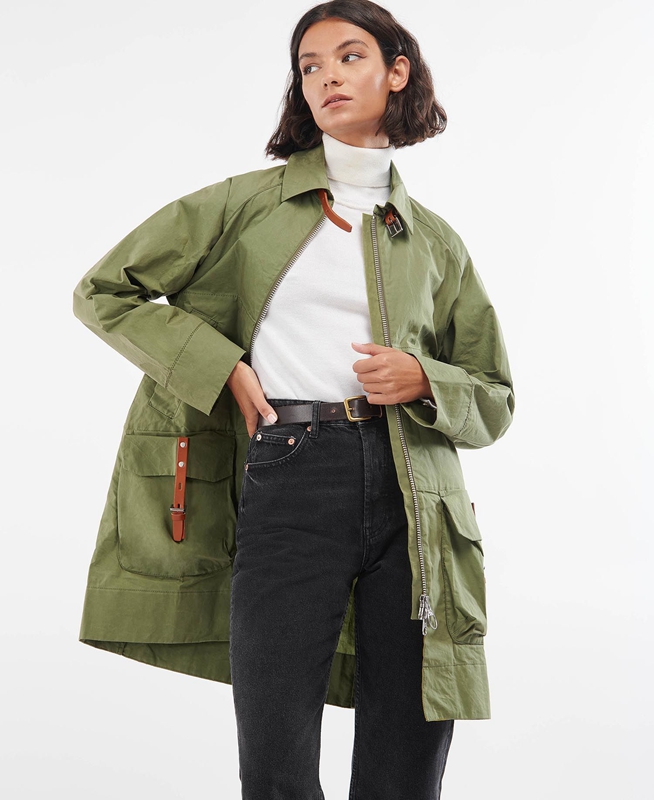 Women's Barbour x Ally Capellino Step Casual Jackets Green | LAUKRS-587