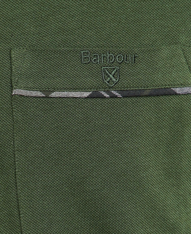 Men's Barbour Adie Long Sleeve Polo shirts Green | ZNLOGD-154