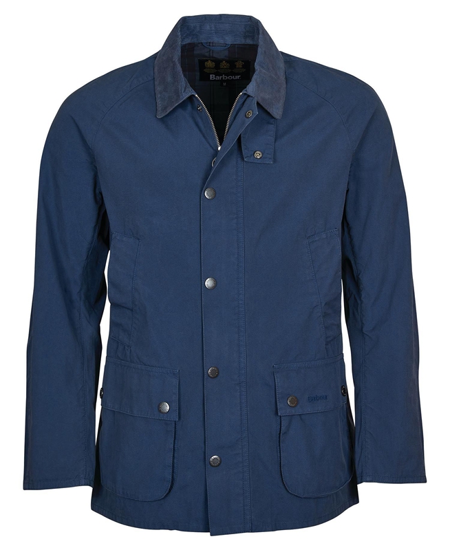 Men's Barbour Ashby Casual Jackets Blue | NFJXOY-841