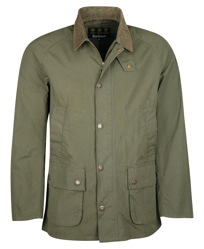 Men's Barbour Ashby Casual Jackets Olive | KINEPJ-086