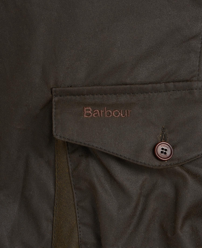 Men's Barbour Beacon Sports Waxed Jackets Olive | ZMKCXO-854