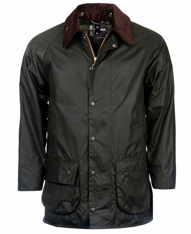 Men's Barbour Beaufort® Waxed Jackets Black | XRZVDU-936