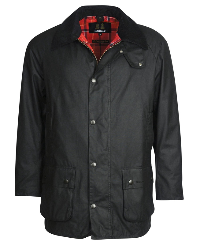 Men's Barbour Beausby Waxed Jackets Black | MBJOLY-865