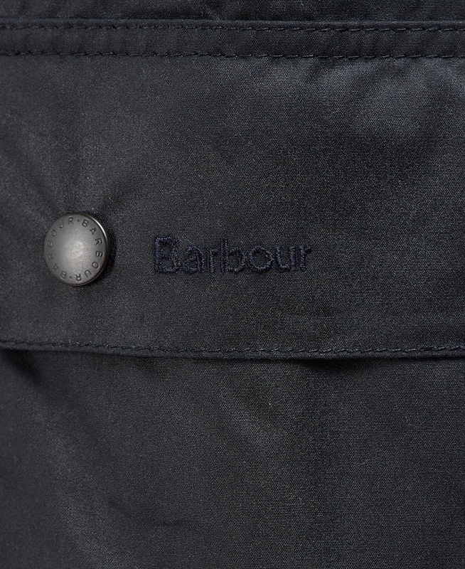 Men's Barbour Beausby Waxed Jackets Navy | ISZLAP-078