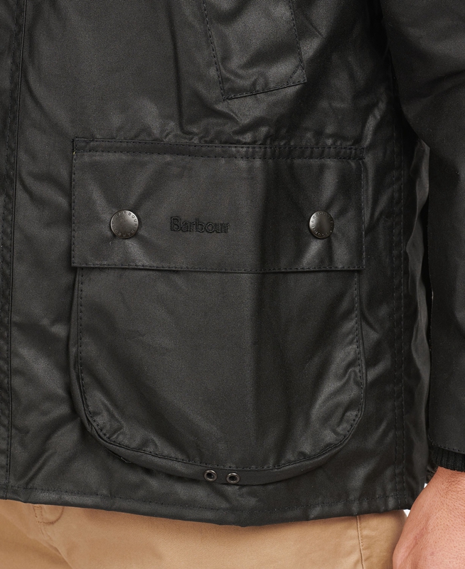 Men's Barbour Bedale® Waxed Jackets Black | CLIRZB-720