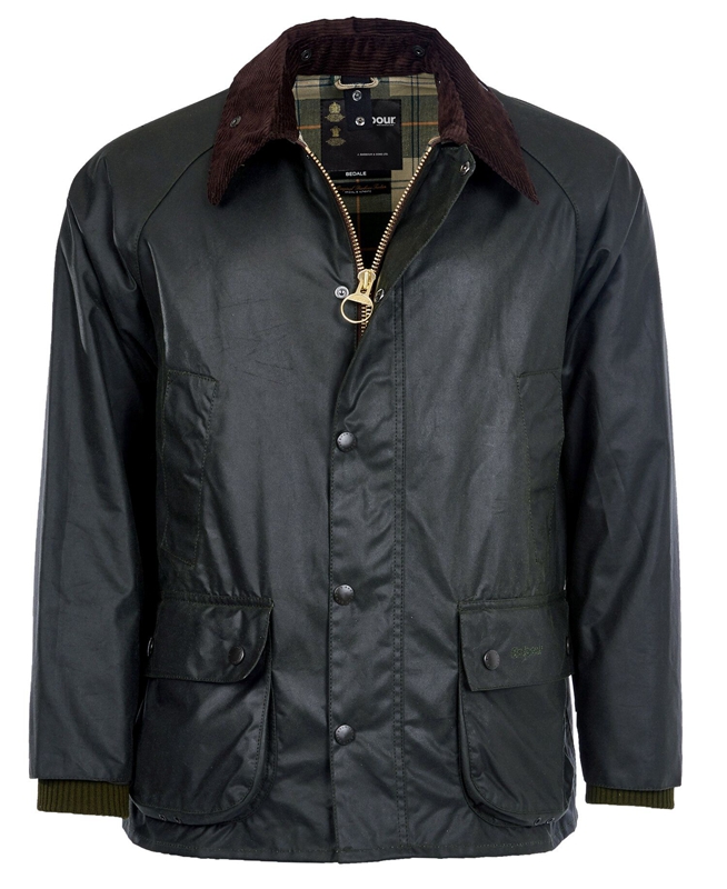 Men's Barbour Bedale® Waxed Jackets Black | SWVKME-780