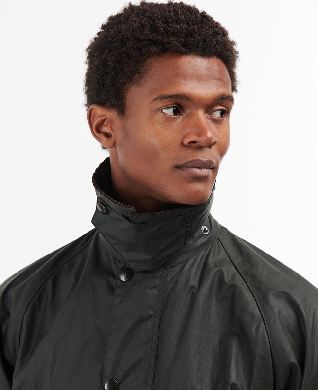 Men's Barbour Bedale® Waxed Jackets Black | SWVKME-780