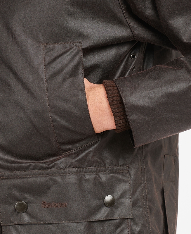 Men's Barbour Bedale® Waxed Jackets Coffee | UKWAZE-087