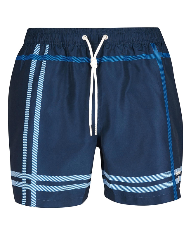 Men's Barbour Blaine Swim Pants Navy | WMQXKL-948