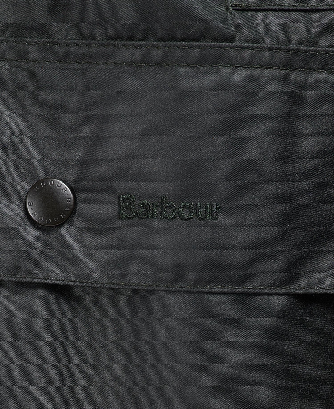 Men's Barbour Border® Waxed Jackets Black | AEKSBP-562