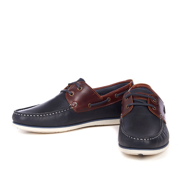 Men's Barbour Capstan Boat Shoes Navy | QYDAKT-354