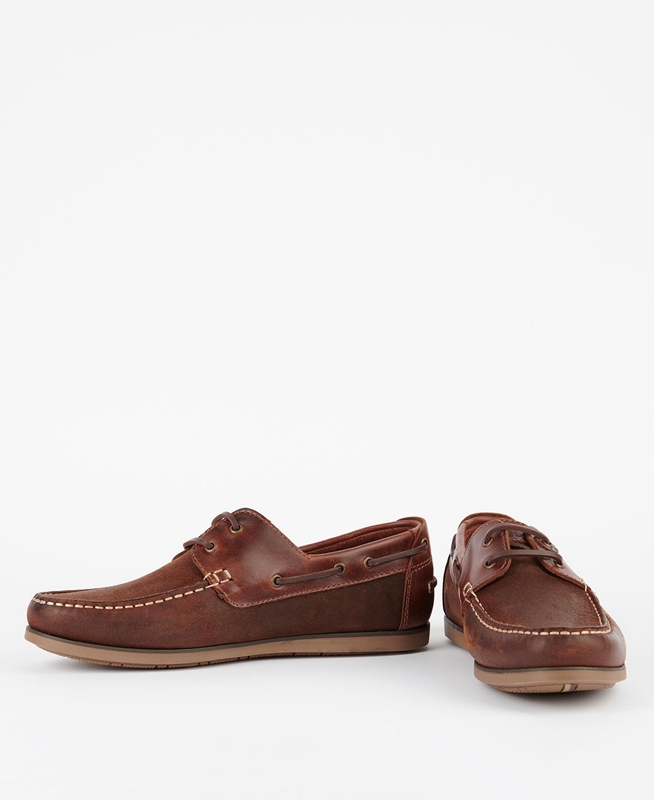 Men's Barbour Capstan Loafers Brown | KPOXRD-671