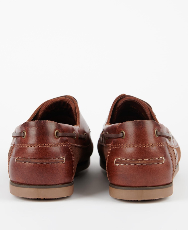 Men's Barbour Capstan Loafers Brown | KPOXRD-671