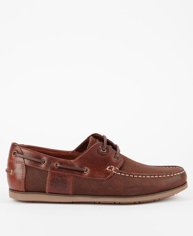 Men\'s Barbour Capstan Loafers Brown | KPOXRD-671