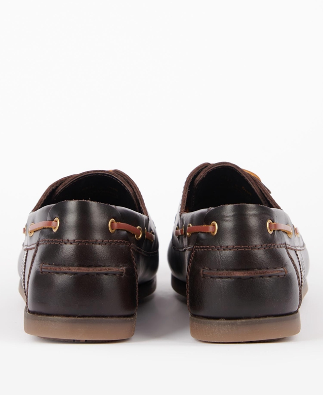 Men's Barbour Capstan Loafers Coffee | SQNWYG-296