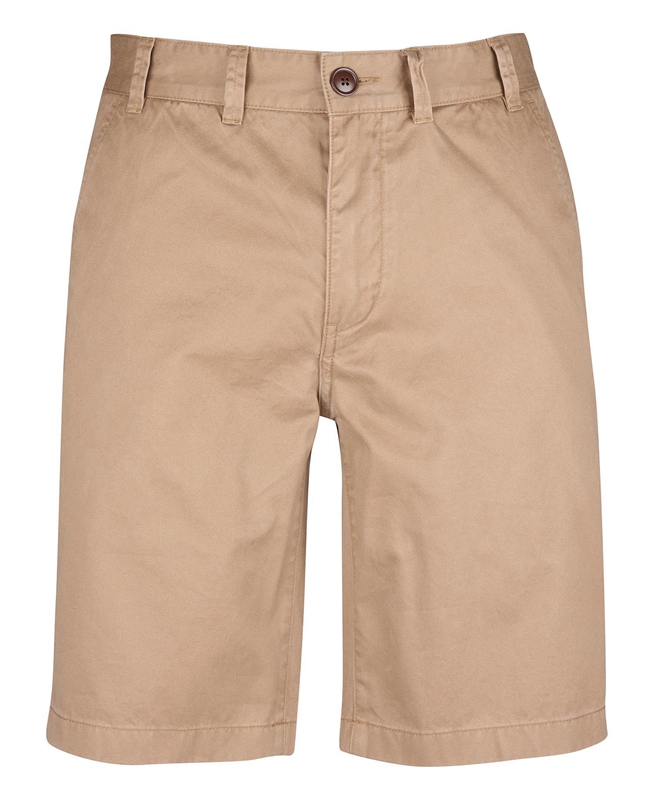 Men's Barbour City Neuston Pants Beige | WJFHXU-512