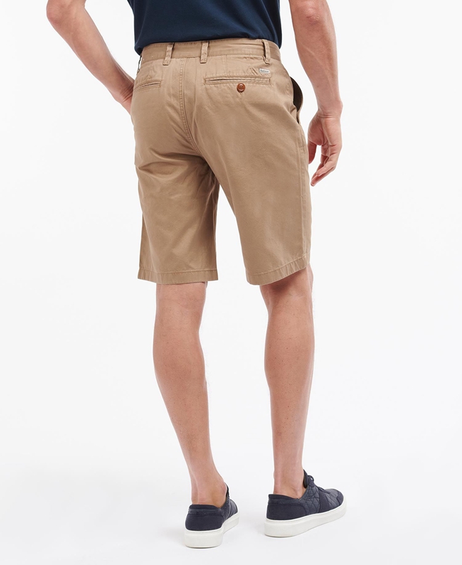 Men's Barbour City Neuston Pants Beige | WJFHXU-512