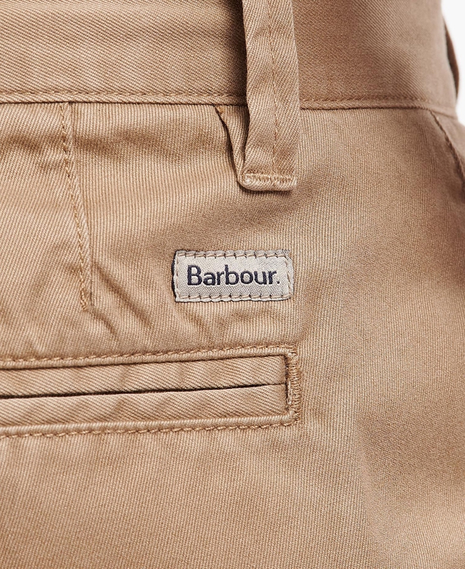 Men's Barbour City Neuston Pants Beige | WJFHXU-512