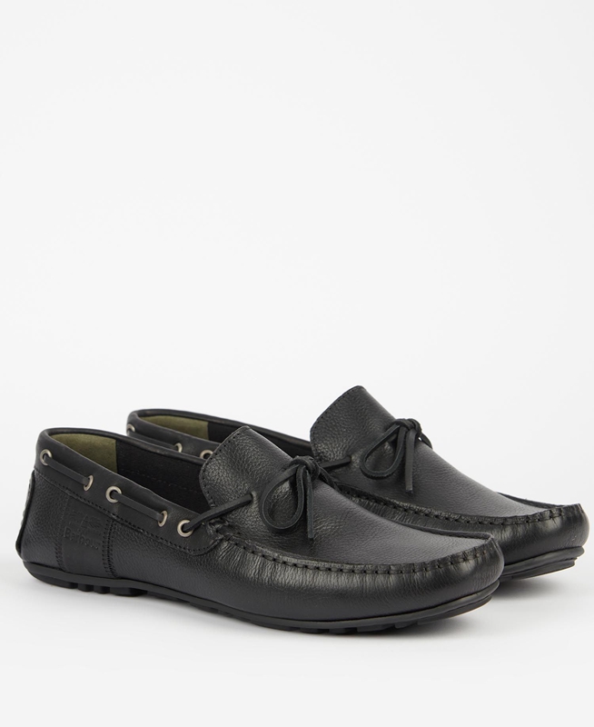 Men's Barbour Clark Loafers Black | WGNYPS-260