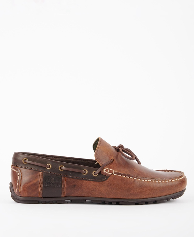 Men\'s Barbour Clark Loafers Brown | RJSGIX-840