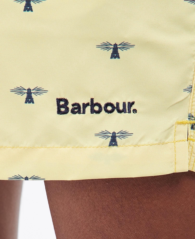 Men's Barbour Coastal Swim Pants Yellow | IVJRYU-691