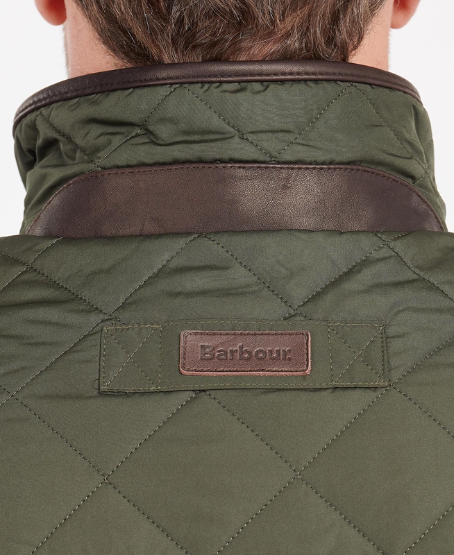 Men's Barbour Devon Quilted Jackets Green | RQCXET-590