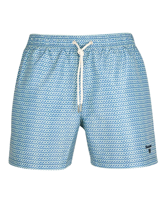 Men's Barbour Diamond Geo Swim Pants Blue | DGWZJY-304