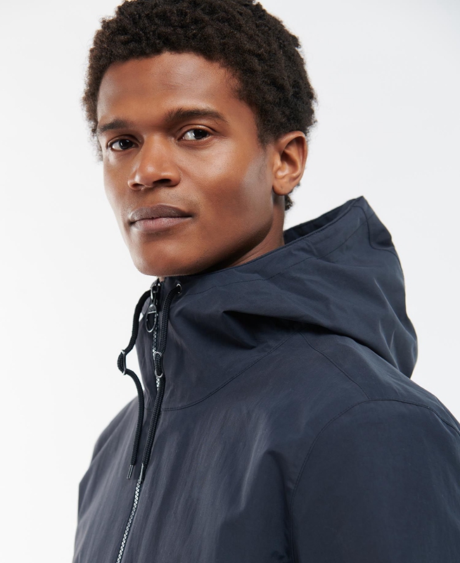 Men's Barbour Dillon Waterproof Jackets Navy | CRIKGB-981