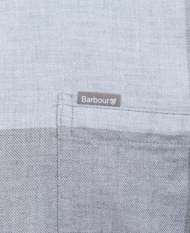 Men's Barbour Dunoon Taillored Shirts Grey | UGNQAH-893