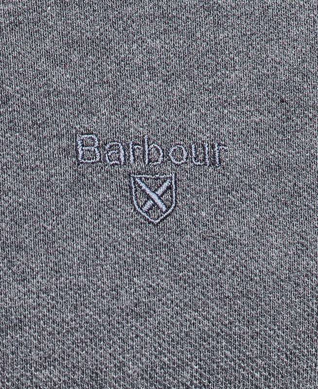 Men's Barbour Essential Langarmshirt Sports Polo shirts Grey | WRCKQG-760