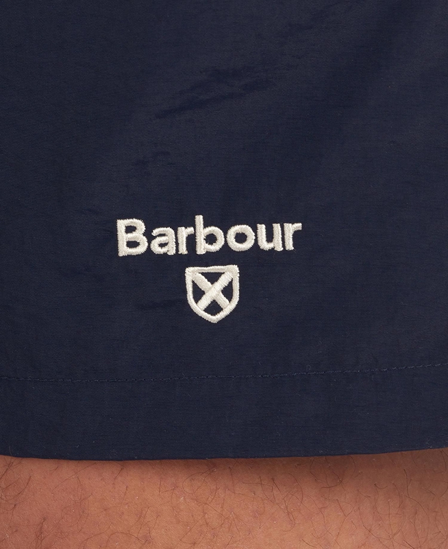 Men's Barbour Essential Logo 5'' Swim Pants Navy | MPFXGL-721