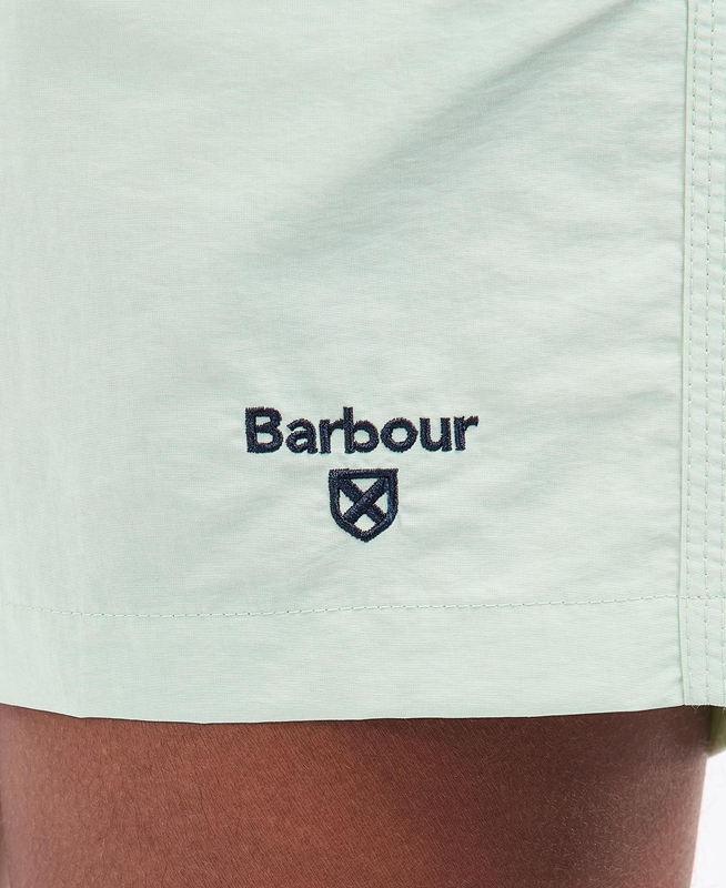 Men's Barbour Essential Logo Swim Pants Green | IYAOBS-927