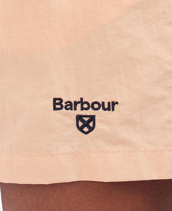 Men's Barbour Essential Logo Swim Pants Orange | SOEJGD-026