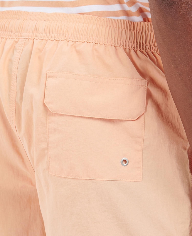 Men's Barbour Essential Logo Swim Pants Orange | SOEJGD-026