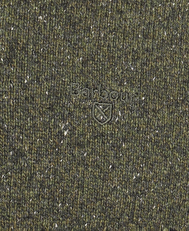 Men's Barbour Essential Tisbury Half Zip Sweaters Olive | ECVDQA-403