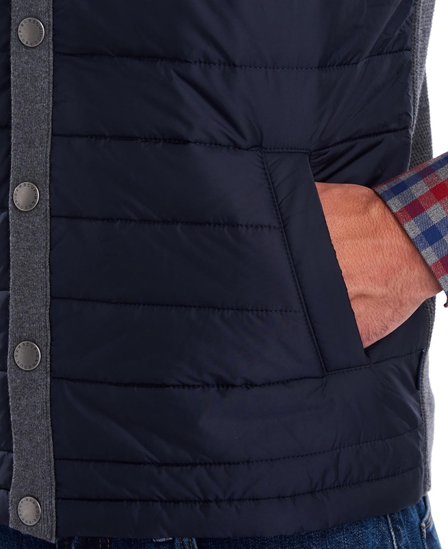 Men's Barbour Essential Vest Grey | GRUSTV-845