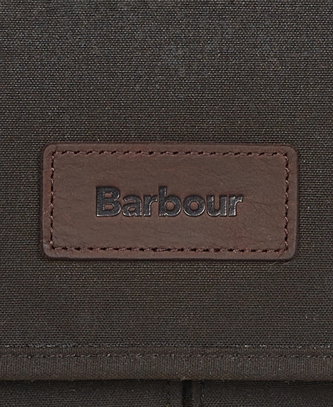 Men's Barbour Essential Wax Messenger Bags Olive | DUZENW-645