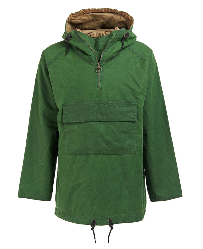 Men's Barbour Explorer Twig Pullover Casual Jackets Green | CTJGHZ-741