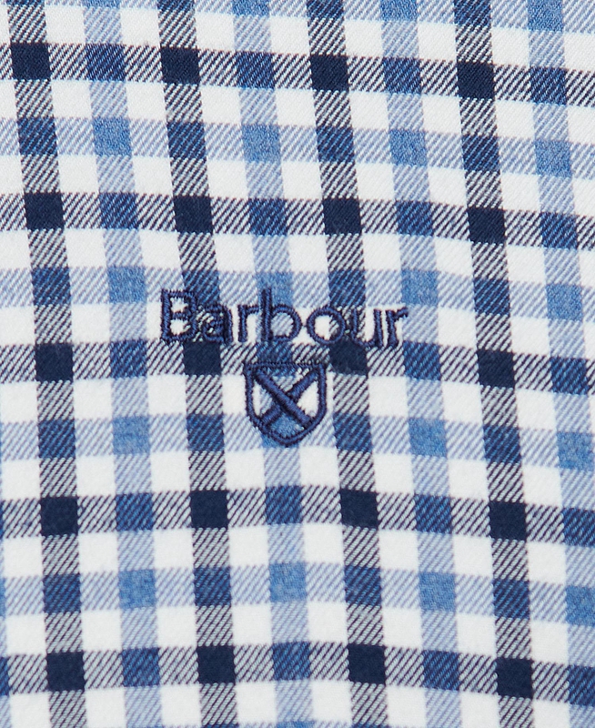 Men's Barbour Finkle Tailored Shirts Blue | LHXCIG-043