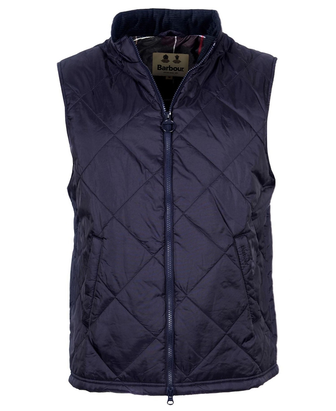 Men's Barbour Finn Vest Blue | LQBMUX-390